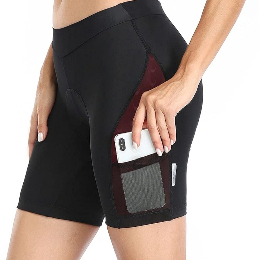 Santic Women's Bike Shorts w/ Padded Cycling Quick Dry Breathable Side Pockets